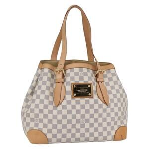 LOUIS VUITTON Damier Azur Hampstead MM Tote Bag N51206 LV Auth am10041V
